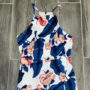 Floral Halter Top Romper